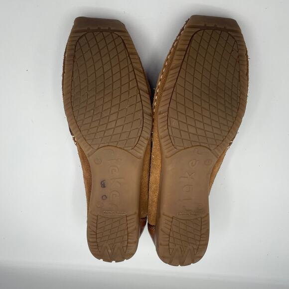 Rieker Anti Stress Loafers Leather Brown Perforated Slip On Mens 40 7.5